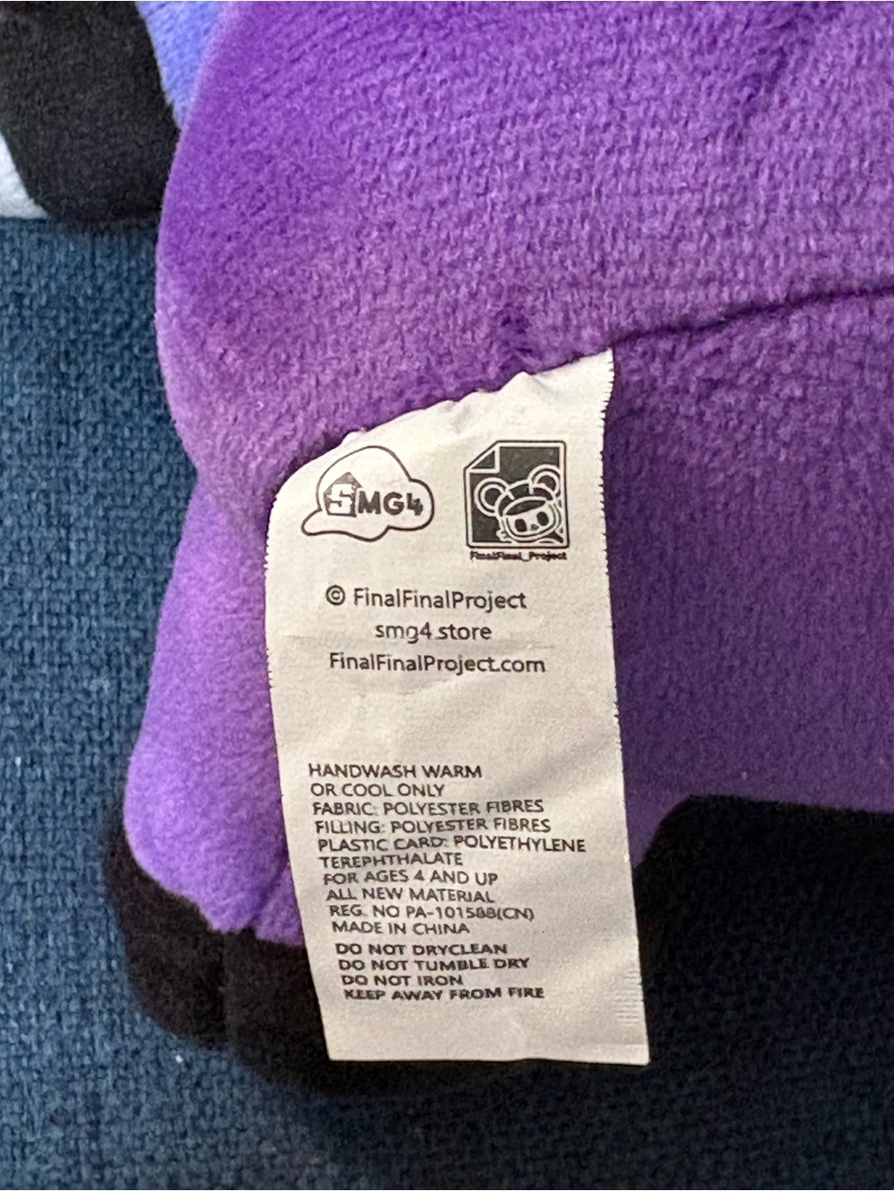 Plush Purple Gamer Character Plush - Picture 11 of 12